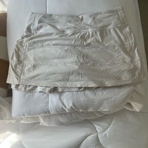 White lululemon tennis skirt